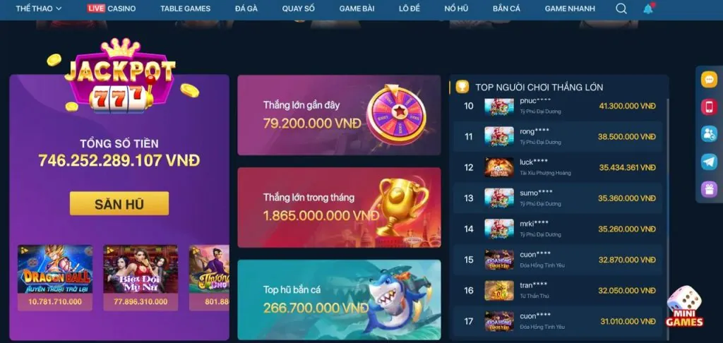 Rương tiền thưởng lớn hb88 web